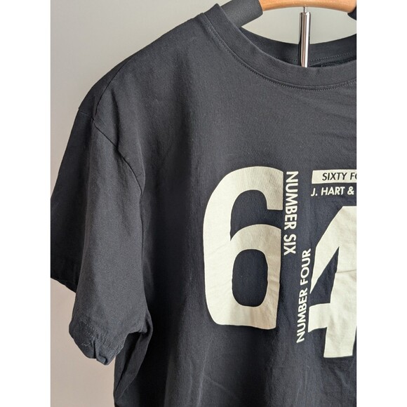 J. Hart & Bros UPIM Number 64 Privacy Label Men's Tshirt Black Size IT 7 EUR XXL - Picture 3 of 14